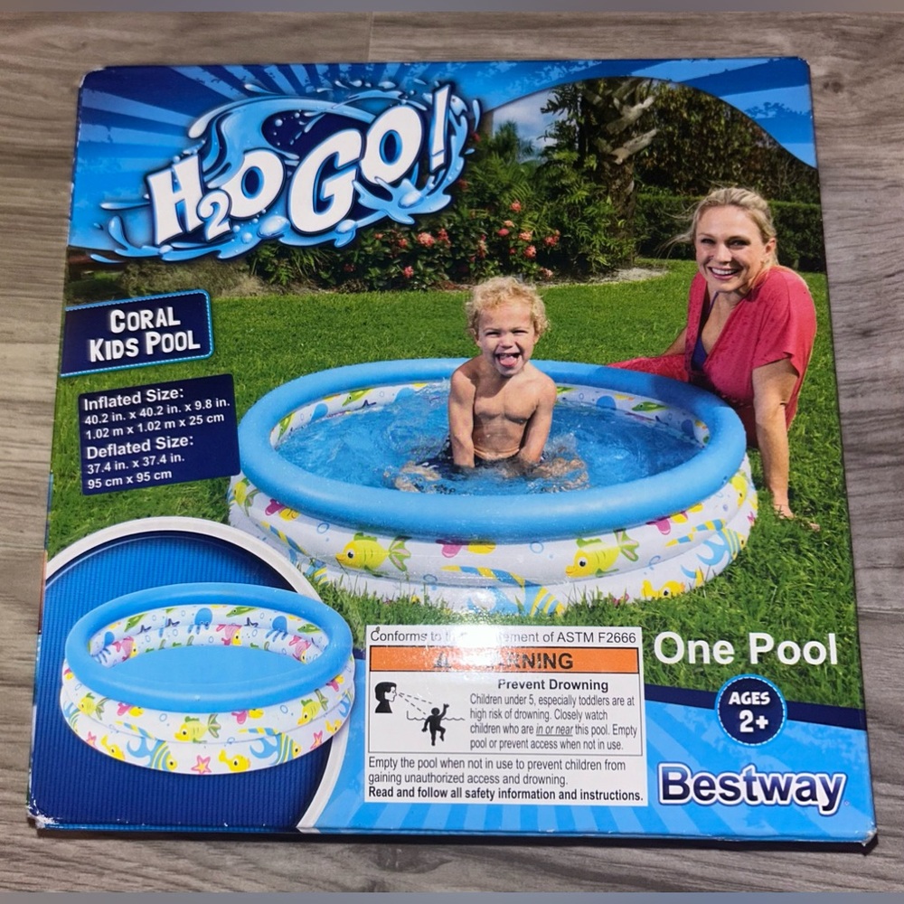❌SOLD❌Small Coral Kids Pool 🏊🏼‍♀️ - Picture 2 of 3